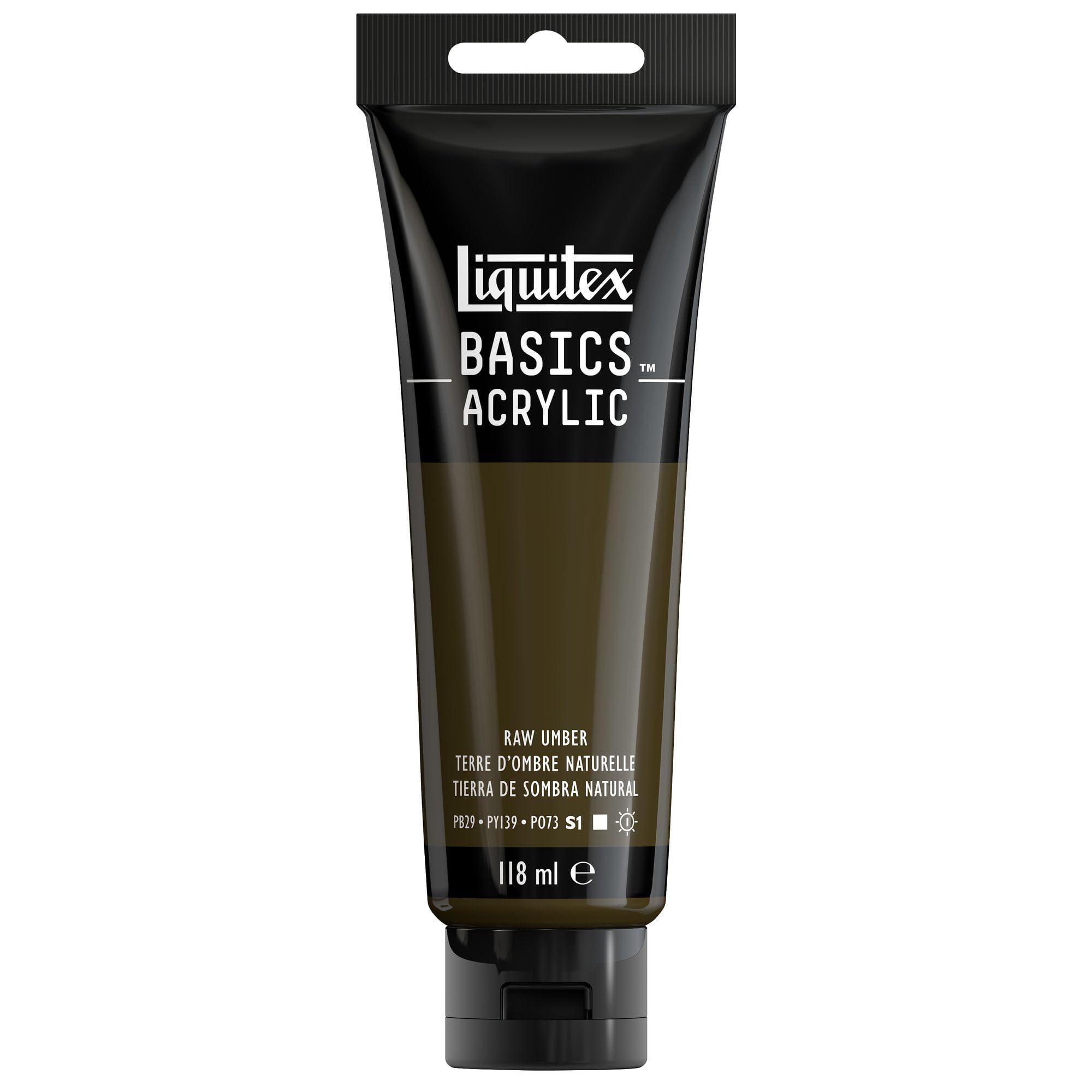 LIQUITEX Basics Acrylic Paint, Raw Umber, 118 ml Tube