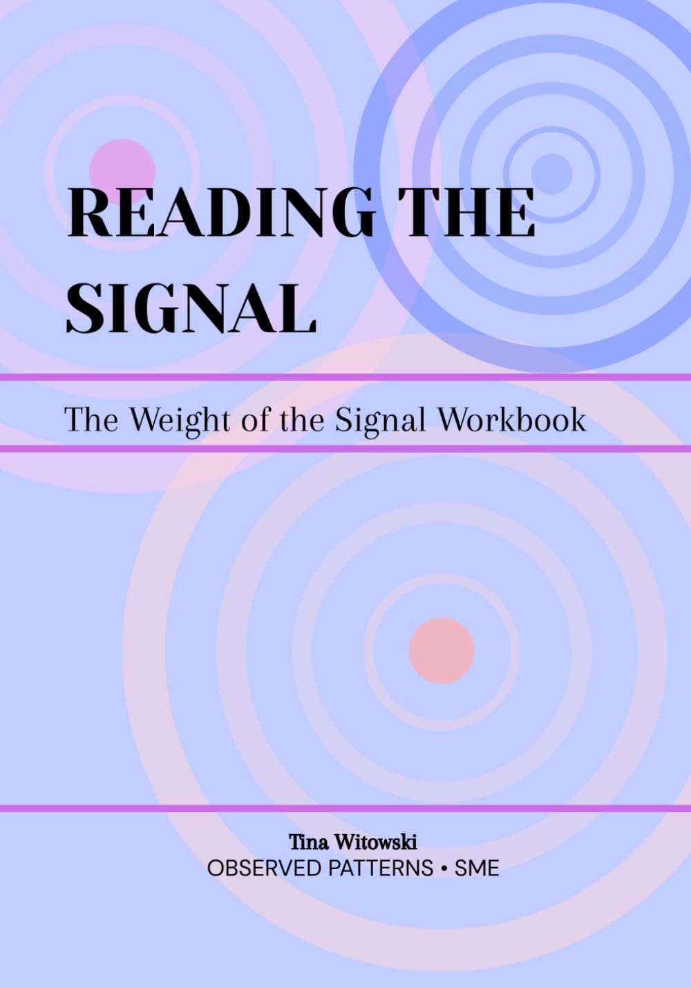 READING THE SIGNAL: The Weight of the Signal Workbook