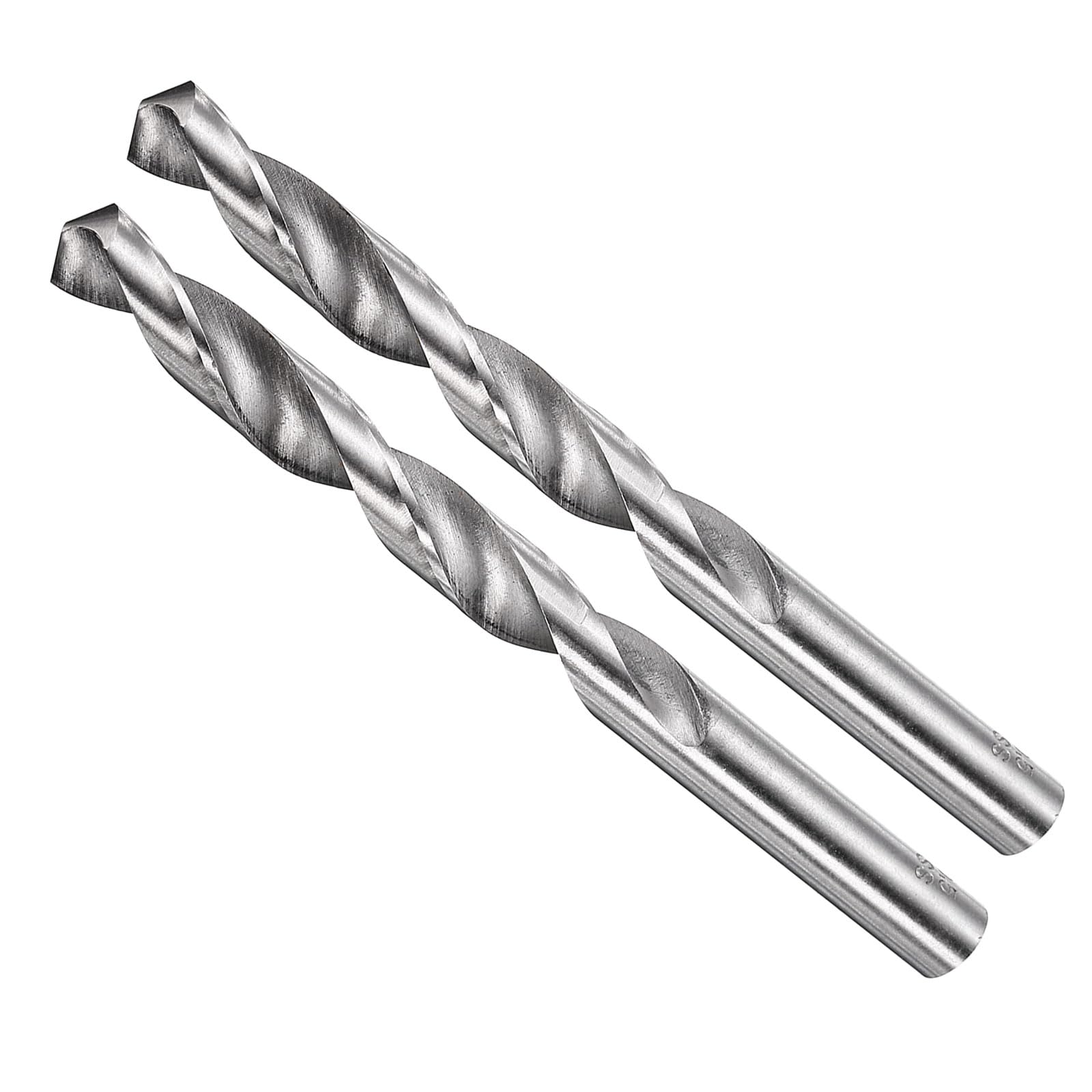 METALLIXITY 10mm Drill Bit Straight Shank 4241 HSS Uncoated (Bright), 2pcs