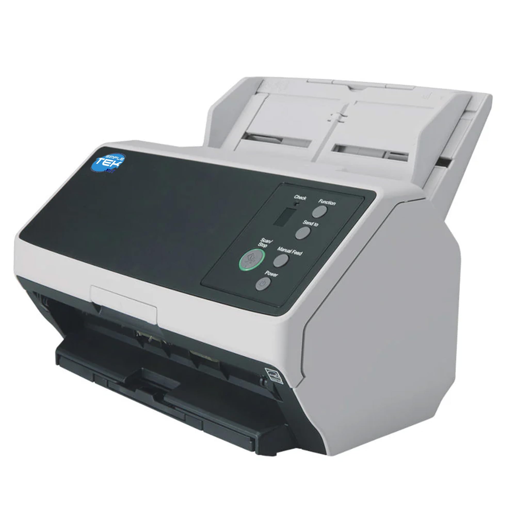 SIMPLETEK Profesjonalny skaner dokumentów ADF A4/A5/A6 Duplex High Speed 50 PPM 600 DPI z łącznością USB 3.2 i Gigabit LAN