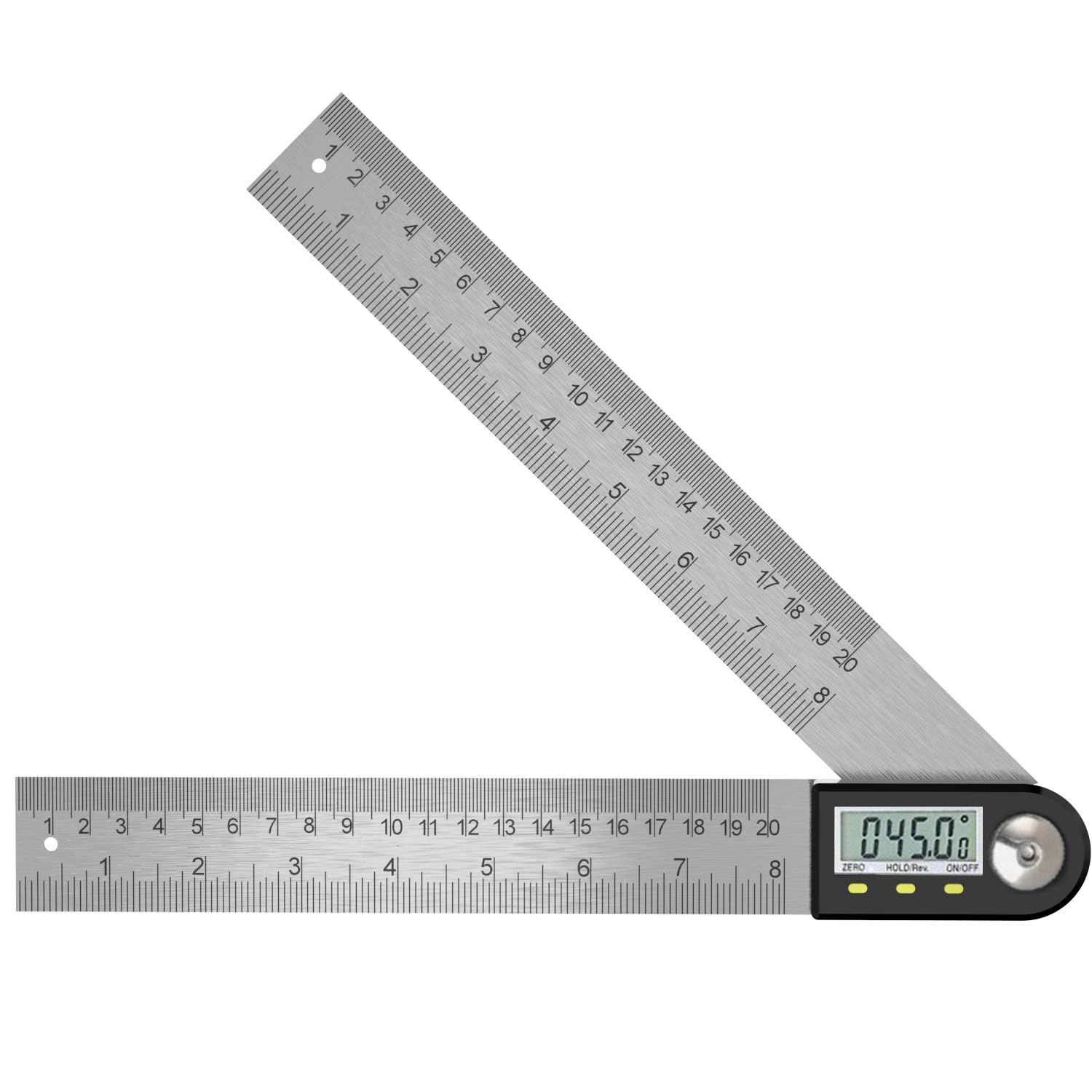 Digital Angle Finder 0360°Digital Inclinometer Stainless Steel