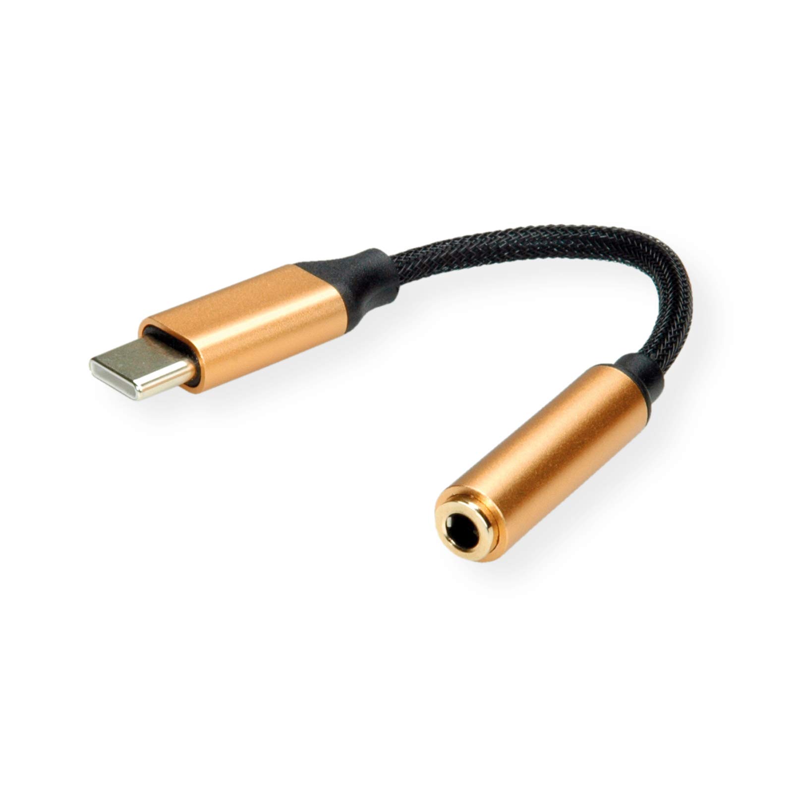 ROLINE GOLD - Adattatore USB tipo C, audio da 3,5 mm, ST/BU, 0,13 m