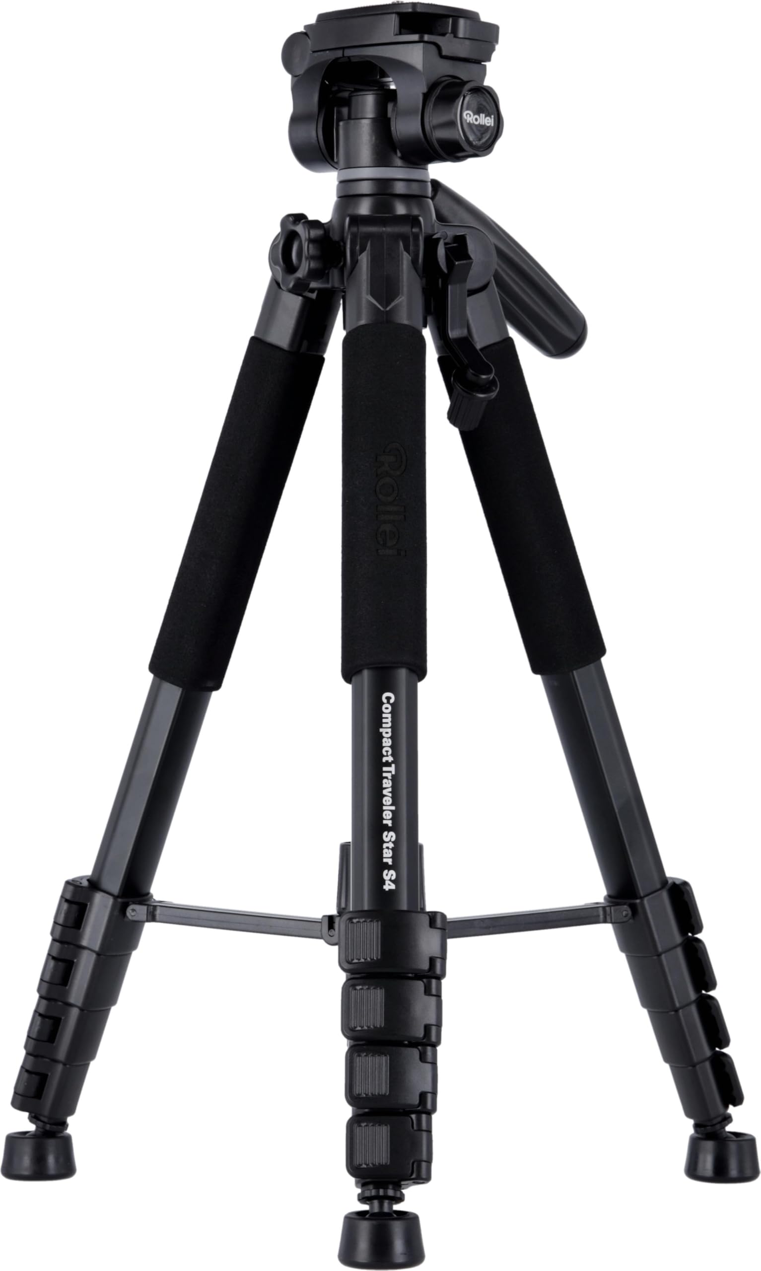 Statyw Rollei Compact Traveler nr 2, 180 cm statyw przenośny aluminiowy aparat podróżny z głowicą kulową i funkcją monopod kompaktowa podpórka fotograficzna z uchwytem na telefon
