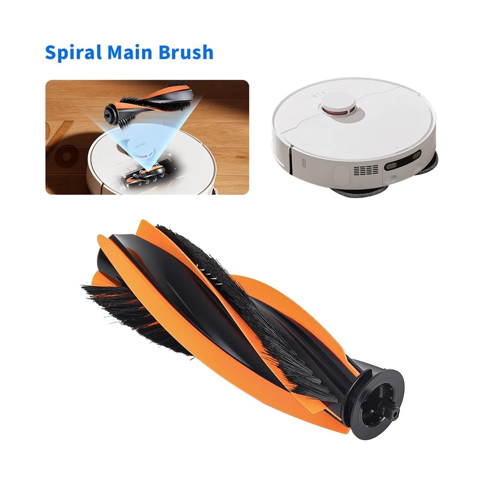 Cepillo Principal For Limpieza De Pisos, Compatible Con JONR, Compatible Midea | Cepillo giratorio de repuesto for robot aspirador mantenimiento diario(4PC)