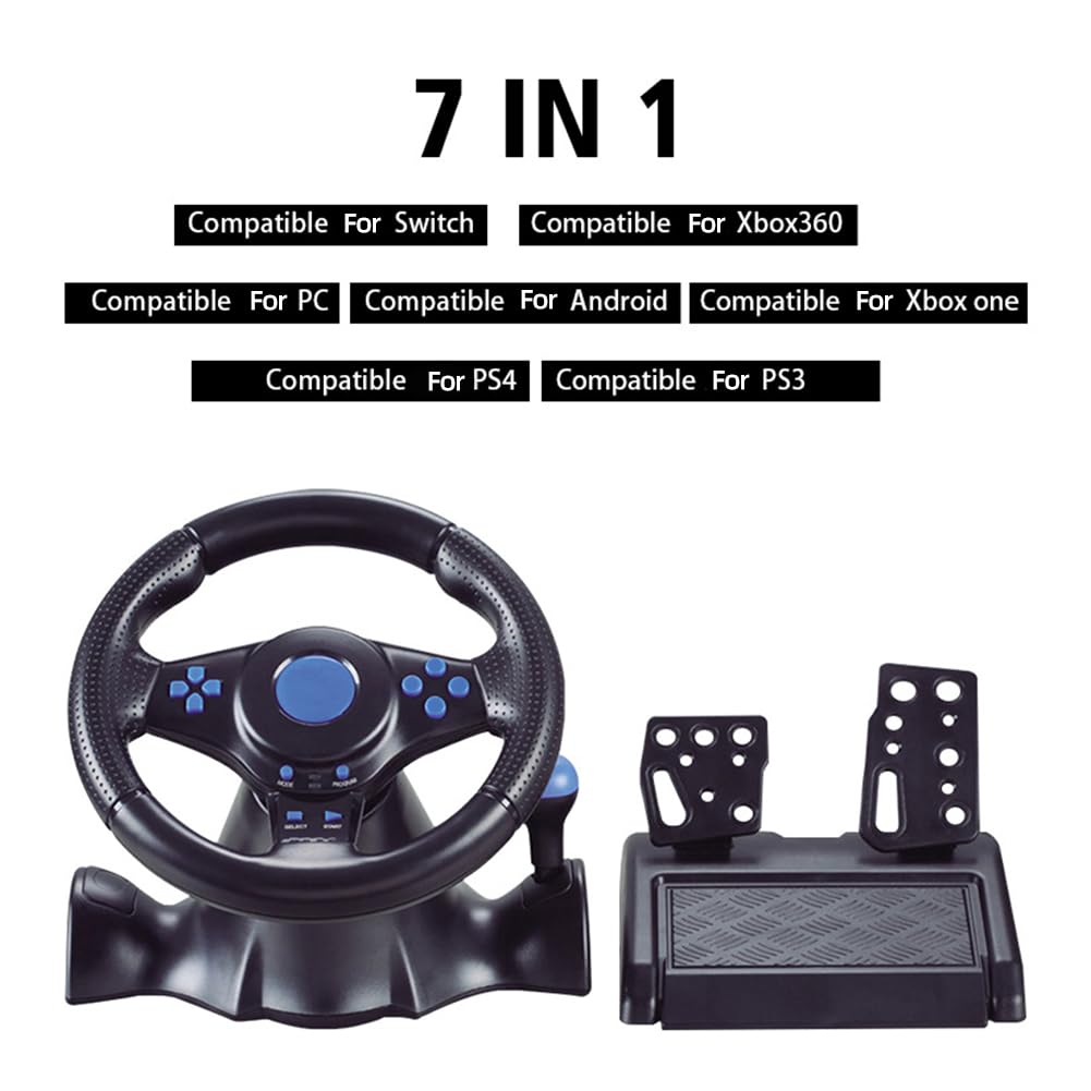 Kierownica wyścigowa z podwójnym sprzęgłem kierownica z ręczną zmianą biegów kontroler wibracji do przełącznika One/360/PS4/PS2/PS3/PC