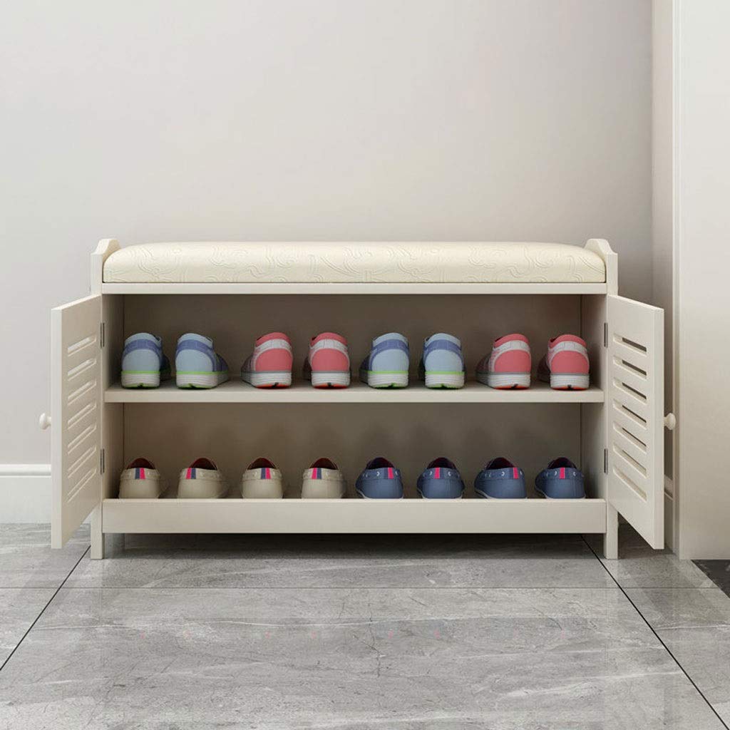 Aibiju Banc à Chaussures Avec Coussin, Banc De Rangement Avec