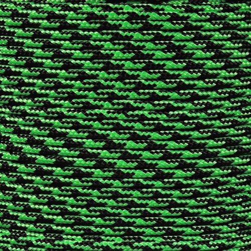 PARACORD PLANET 10, 25, 50, and 100 Foot Hanks of 425 Paracord (3mm), Made of 100% Nylon for Tactical Crafting, Survival