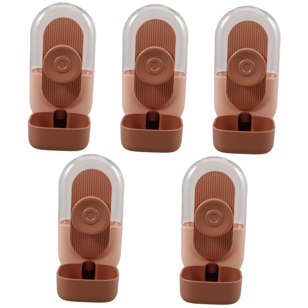 SUPVOX 5pièces Distributeur Automatique Eau pour Animaux Abreuvoir Suspendu pour Chien Et Chat Fontaine Hydratation Pratique Design Antidérapant Fuite pour Cages Et Réduits