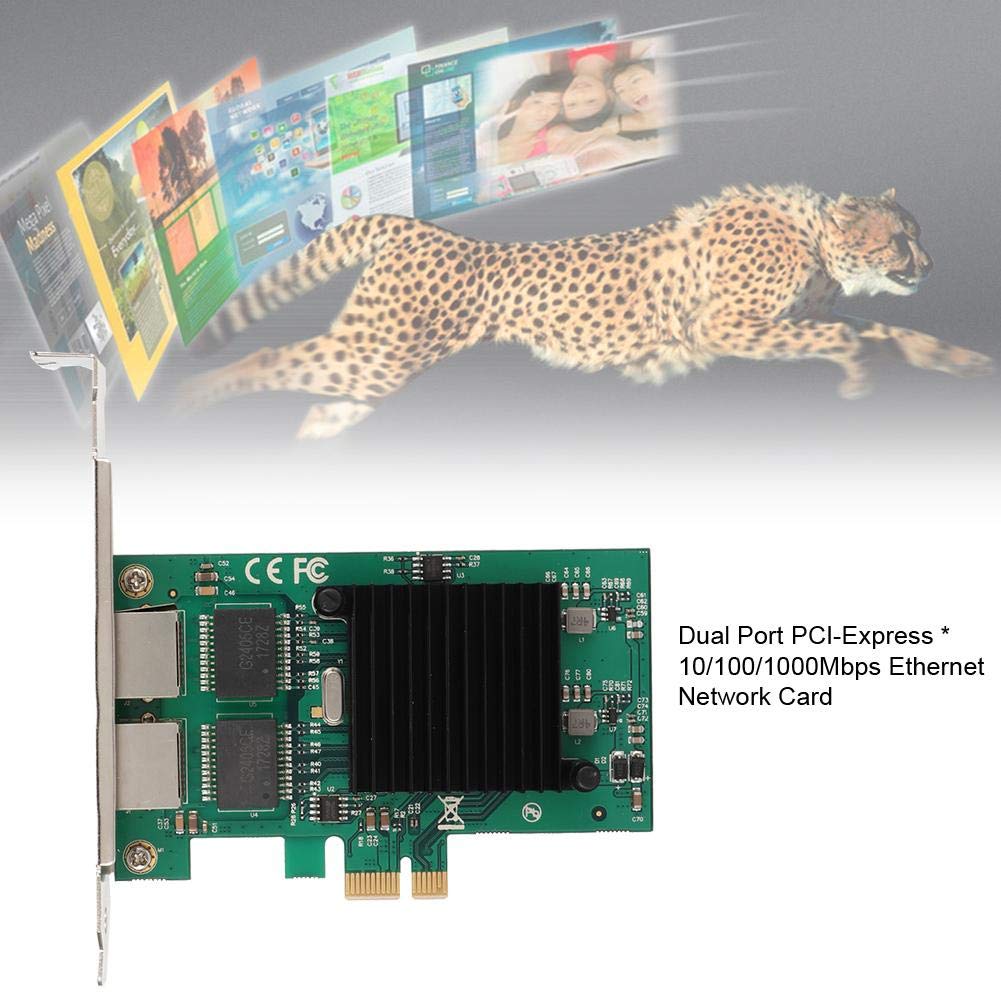 Mini Carte réseau sans Fil 10/100 / 1 000 Mbits/s, Carte réseau Gigabit Ethernet à Double Port, Carte Adaptateur réseau 2.1 PCI-E x1 pour Freebsd/Linux/VMWare ESXi 7