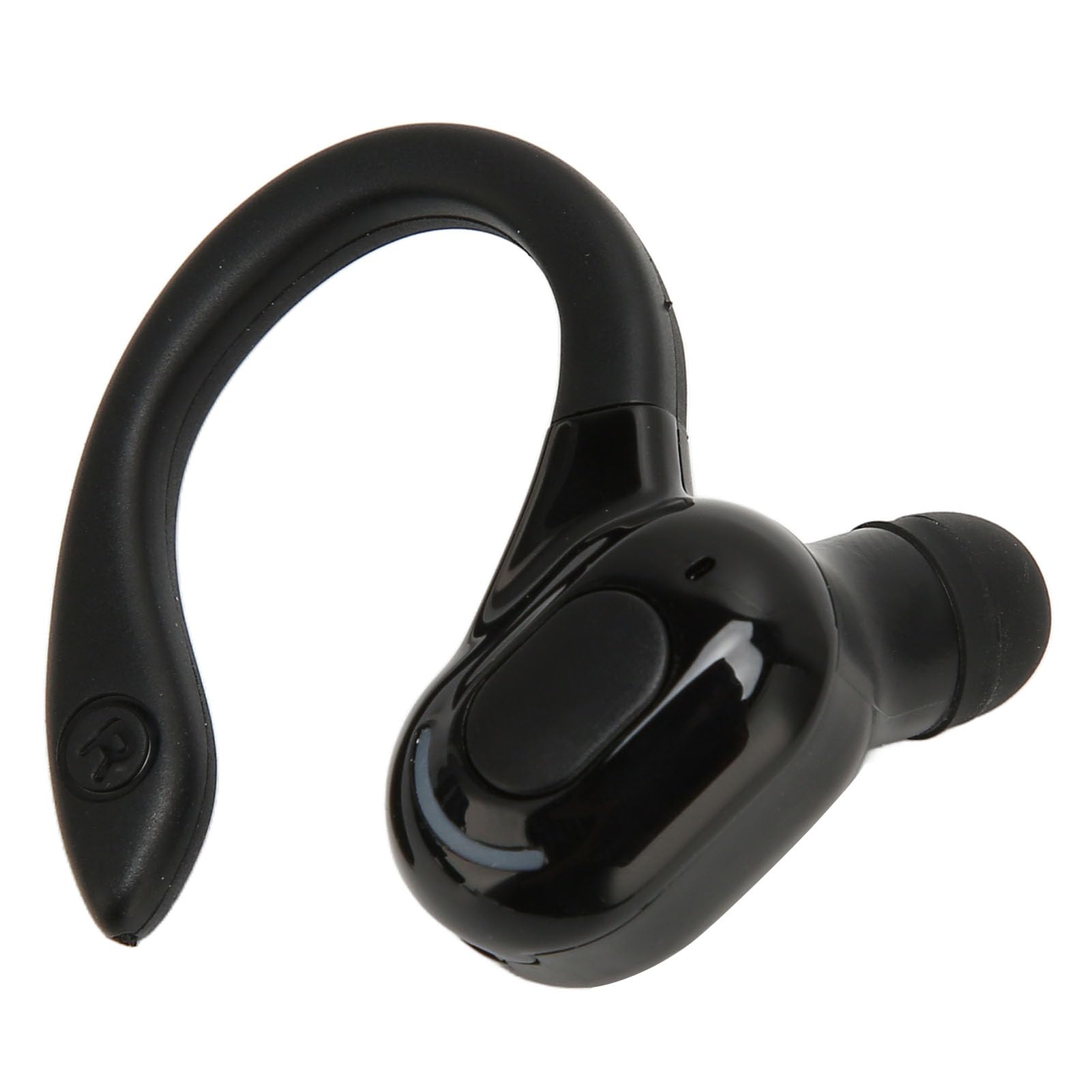 Akozon Auricolare Singolo Orecchio Wireless Nero, IPX4 Impermeabile, Suono Stereo HD, Ricarica USB, Forma Ergonomica, Design Professionale