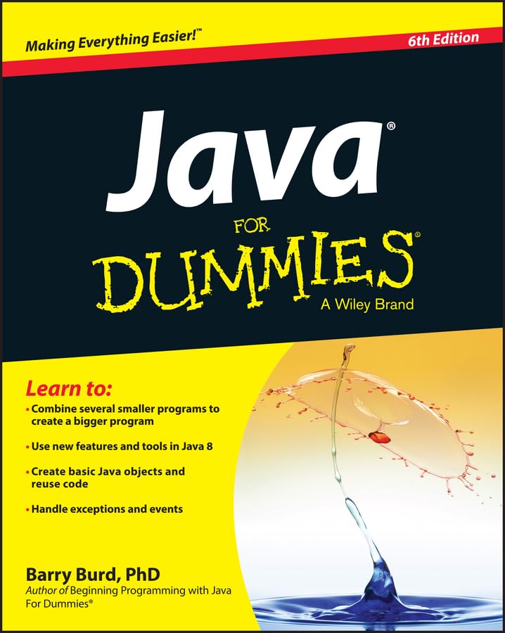 Java for Dummies + Website: Burd, Barry, Ph.D.: 9781118407806: Amazon ...