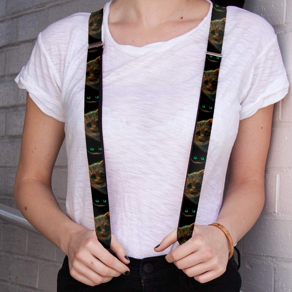 Buckle-Down mens Buckle-down - Alice in Wonderland Suspenders, Multicolor, 3.5 x 2.5 US