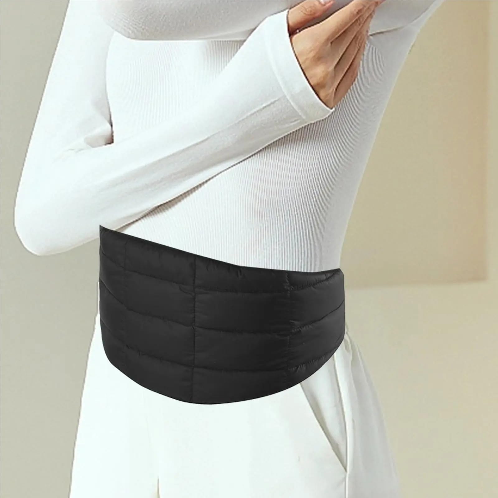 NierenwäRmer 2 stücke Taille Wärmer Nieren Binder Magen Wrap Weiche Erwärmung Gürtel for Taille Umfang 65~105 cm for Indoor Outdoor Winter NierenwäRmer
