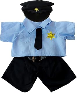 Policeman Uniform Outfit Teddy Bear Clothes Fit 36cm - 46cm 