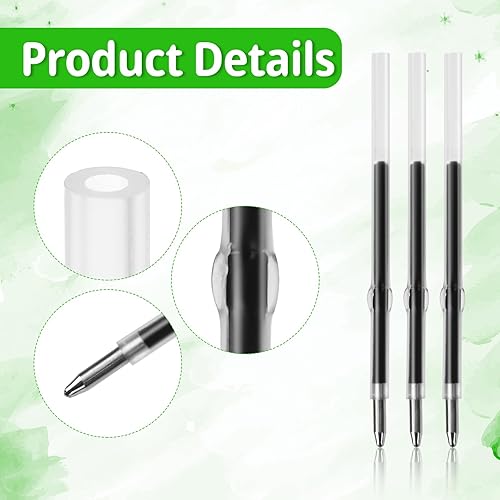 Miniatura 4 de 200 recambios de bolígrafos con cuentas, 0.039 in de tinta negra, repuesto reemplazable para bolígrafo de cuentas de plástico, regalo para