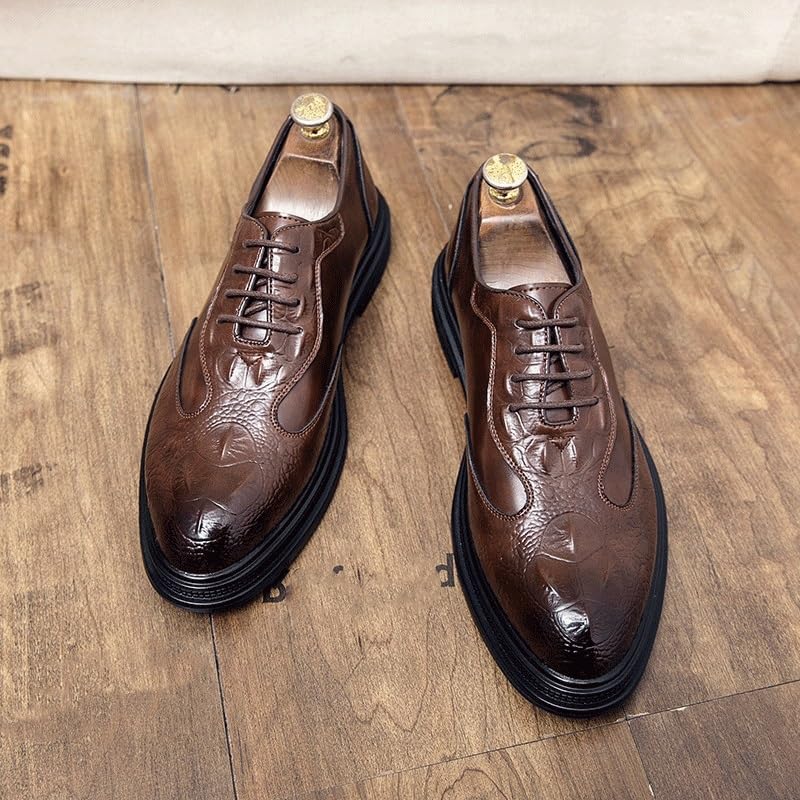 Men's Lightweight Formal Shoes All-Match Lace-Up Dress Shoes Hybrid Casual/Formal Style Men's Oxford Shoes2