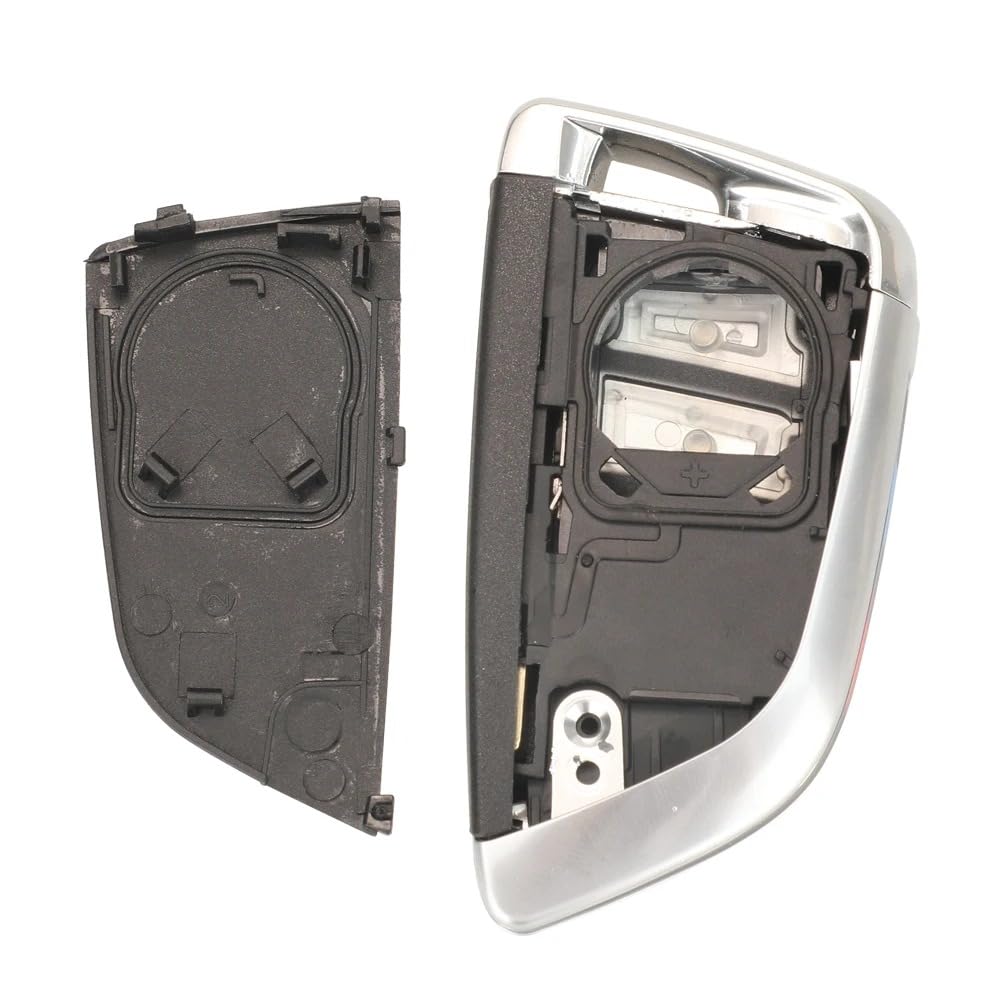 5 stks 3/4 BTN Smart Card Autosleutel Shell Compatibel for BMW 1 2 7 Serie X1 X5 X6 X5M X6M F Klasse Afstandsbediening Sleutel Fob Case Insert Blade (Color : 4Buttons