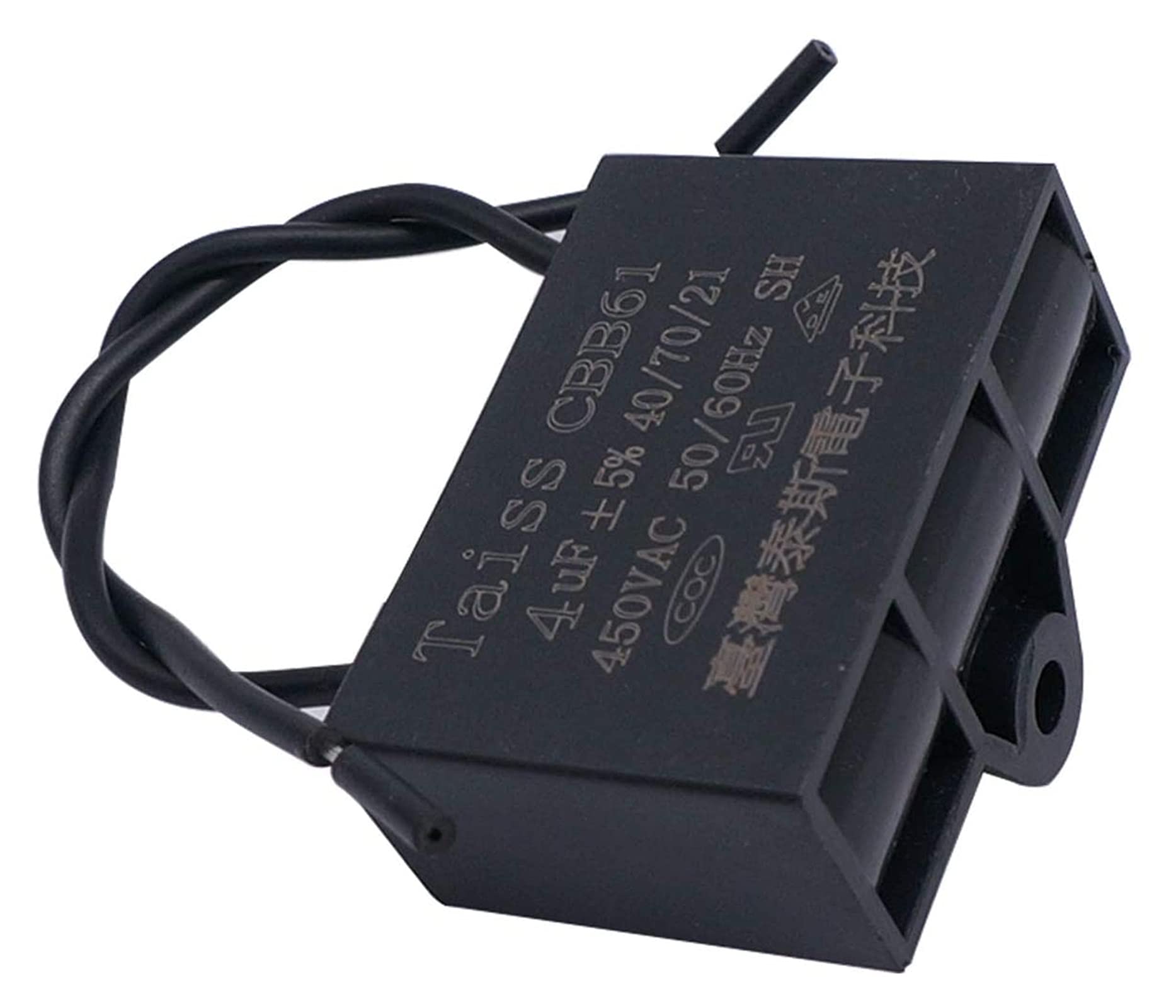 interruptor electronico Condensador de ventilador de techo CBB61 4.5uf for New Tech 2 cables 50/60Hz 450VAC (Size : 3pcs-4uf)