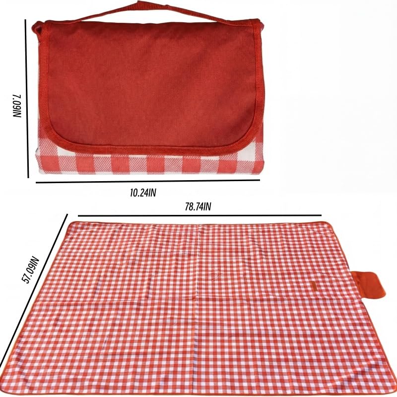 Image of Multifunctional Wicker Picnic Basket Set for 2 Adults with Picnic Table and Blankets,Large Insulated Picnic Set with Wine Pouch and Full Tablewares for Camping Outdoor Couples Beach Wedding,Pink