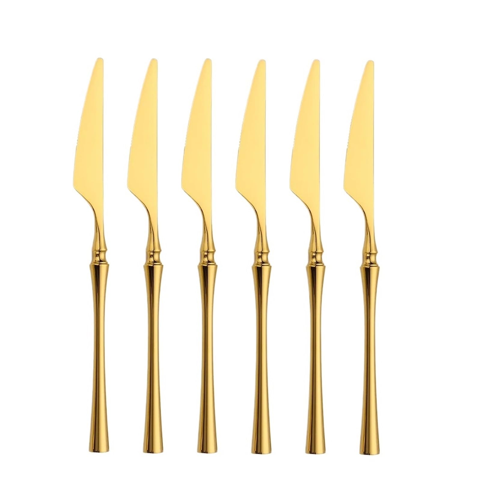 Ensemble de couverts en acier inoxydable 6/16/24 pièces 304(6 Mirror DinnerKnife)