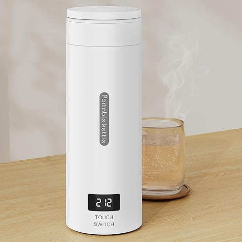 Hervidor eléctrico de viaje Caldera portátil de agua caliente con control de 4 temperaturas, acero inoxidable 304, apagado automático, pantalla LCD