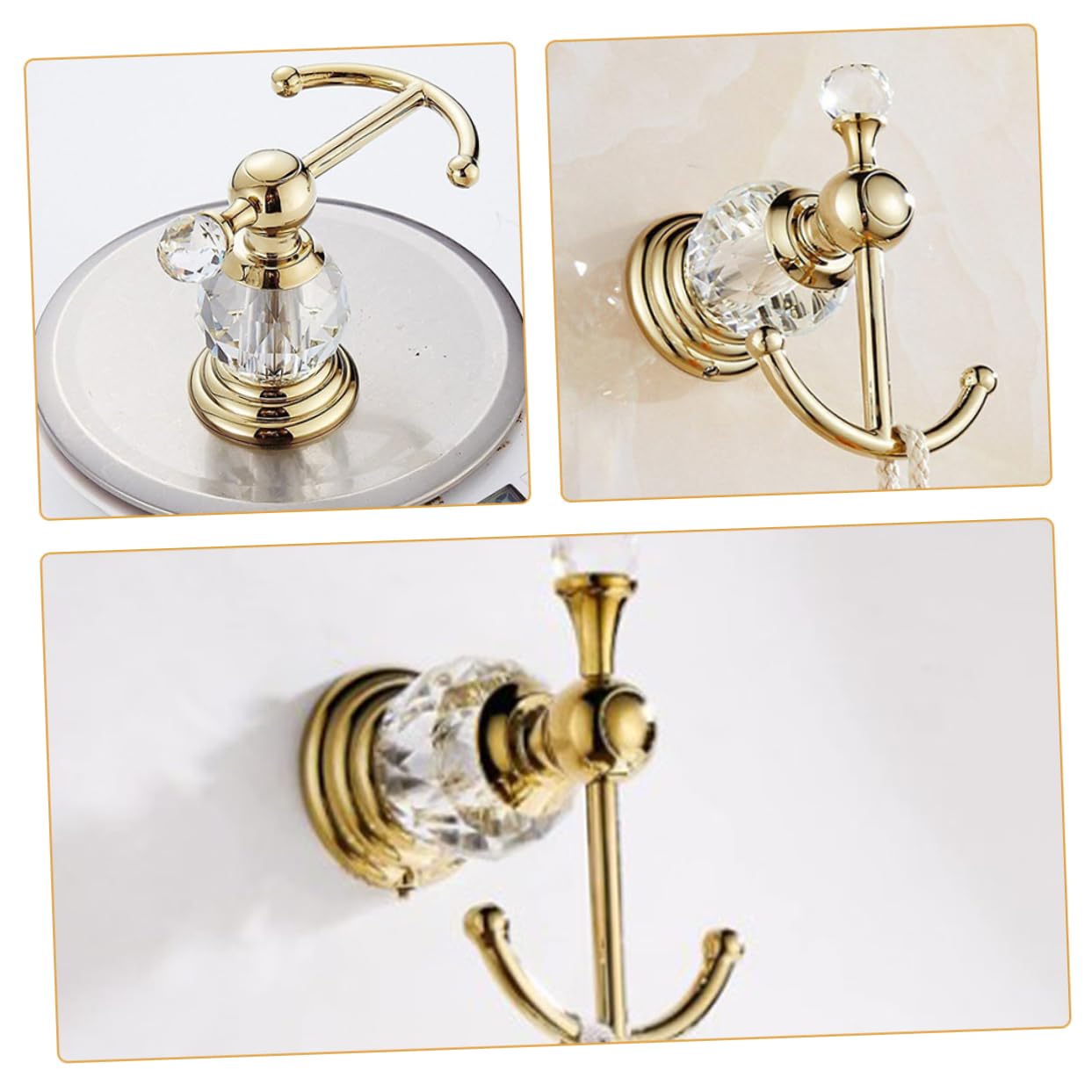 Gancio da Parete Oro in Acciaio Inossidabile dal Design Moderno