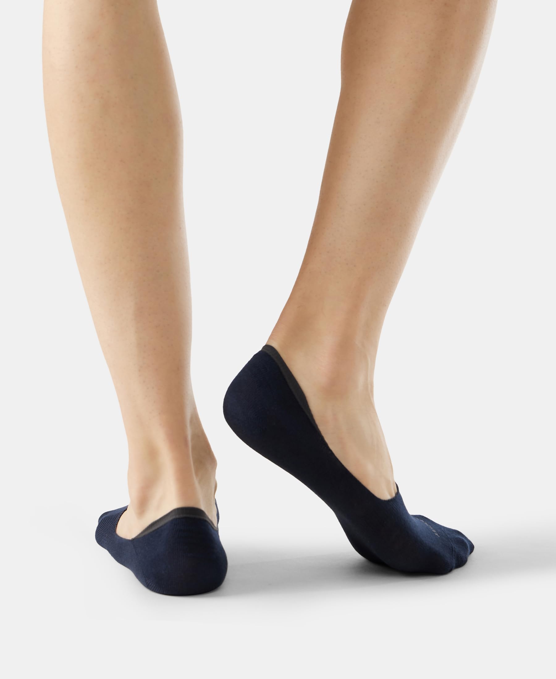 Jockey Men's No Show Cotton Socks (Pack of 2) 7099_Navy_Free Size - Image 5 thumbnail