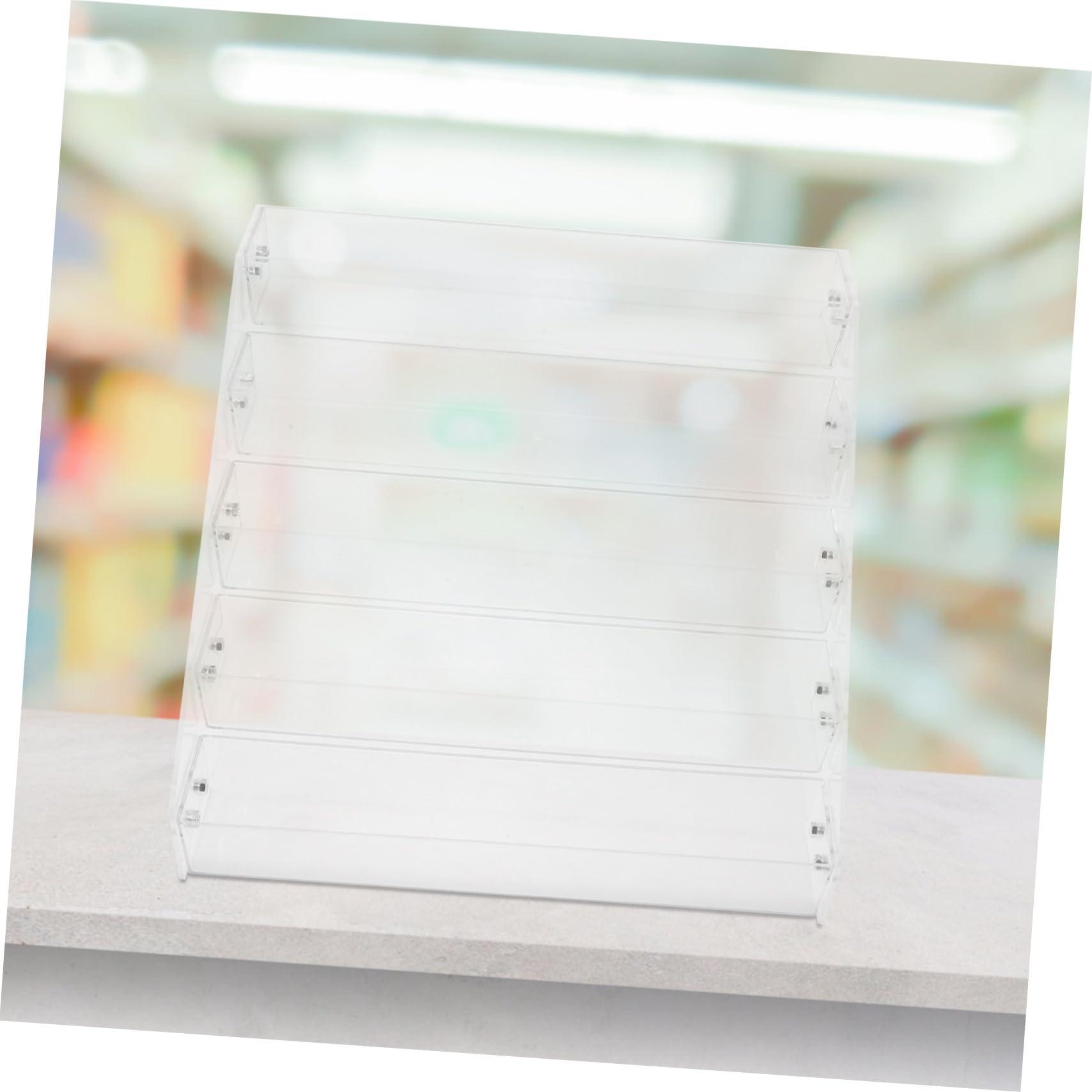 Alipis Acryl Gewürzregal 5-stufiger Vertikal Organizer für Arbeitsplatte Platzsparend und Elegant für Gewürze und Verpackungen im Laden