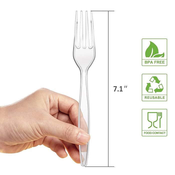 POSATE Heavy Weight Plastic Forks