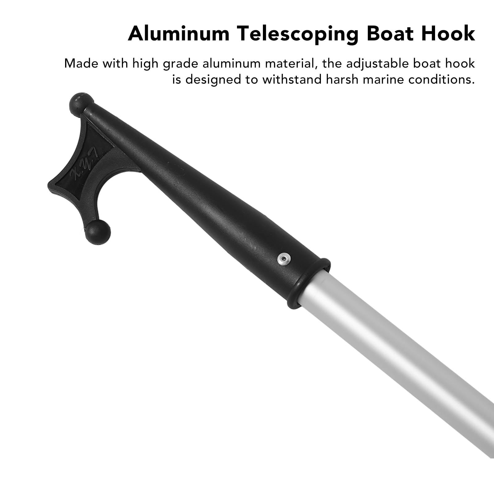 Bnineteenteam Mezzo Marinaio Telescopico Robusto e Leggero per e Yacht Impugnatura Ergonomica Mezzo Marinaio Telescopico in Alluminio, Adatto per e Yacht