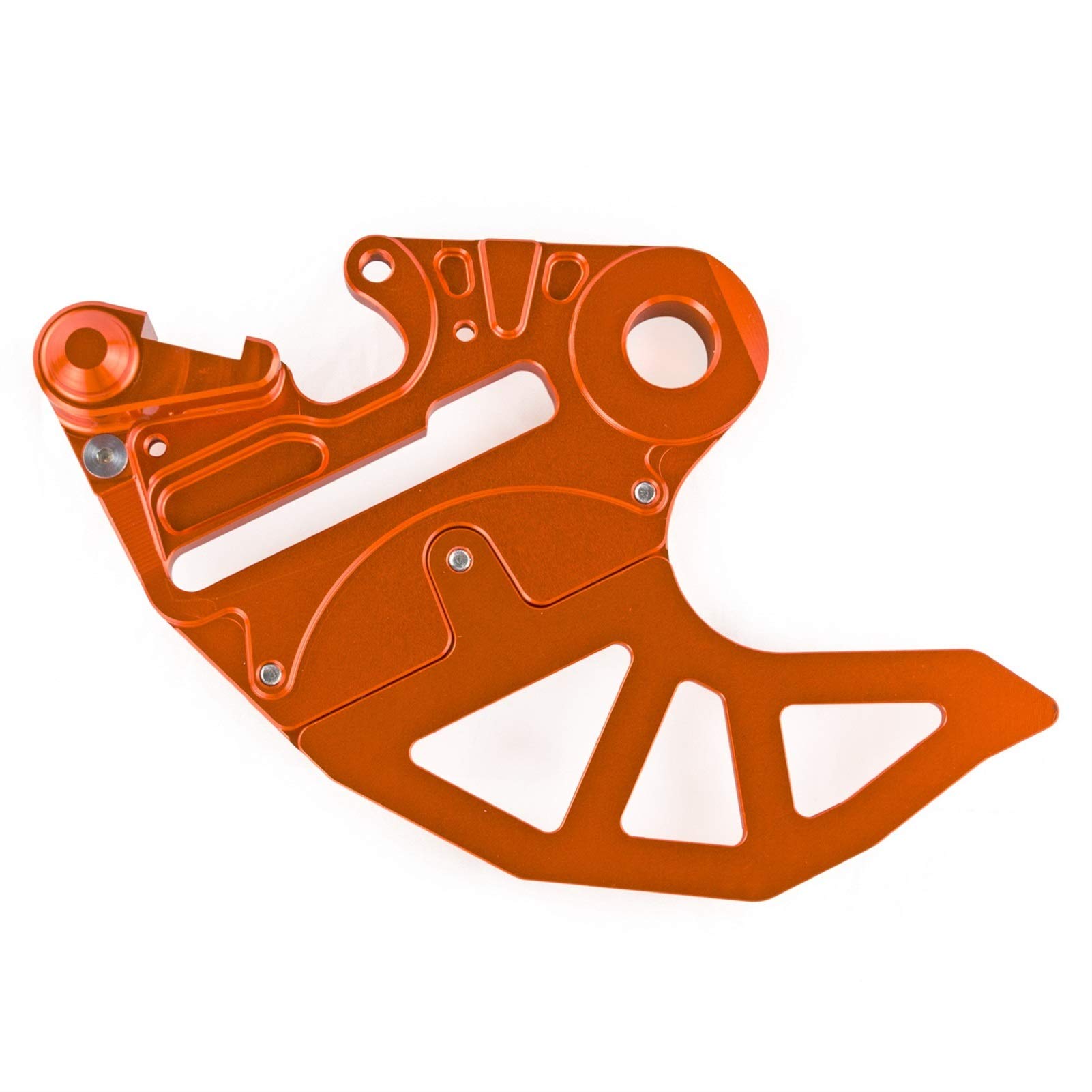 Protector De Disco De Freno Trasero con Soporte De Pinza CNC, for KTM 125, 200, 250, 300, 390, 450, 500, 525, 530, SX, SXF, EXC, EXCF, XCW, XCFW, XC, XCF, 2004-2024(Orange and Black)