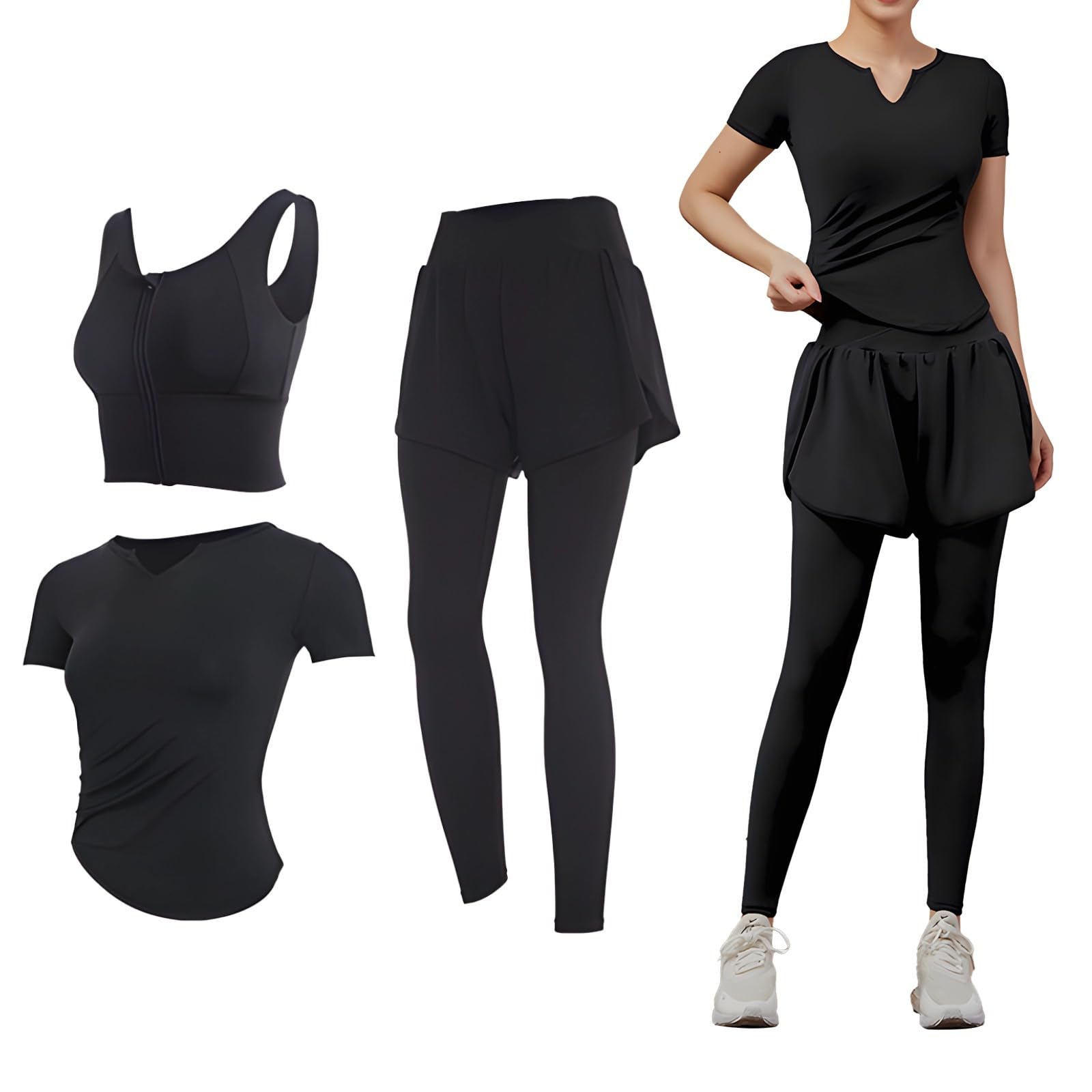 Ensemble d'entraînement respirant et extensible legging taille haute - 6