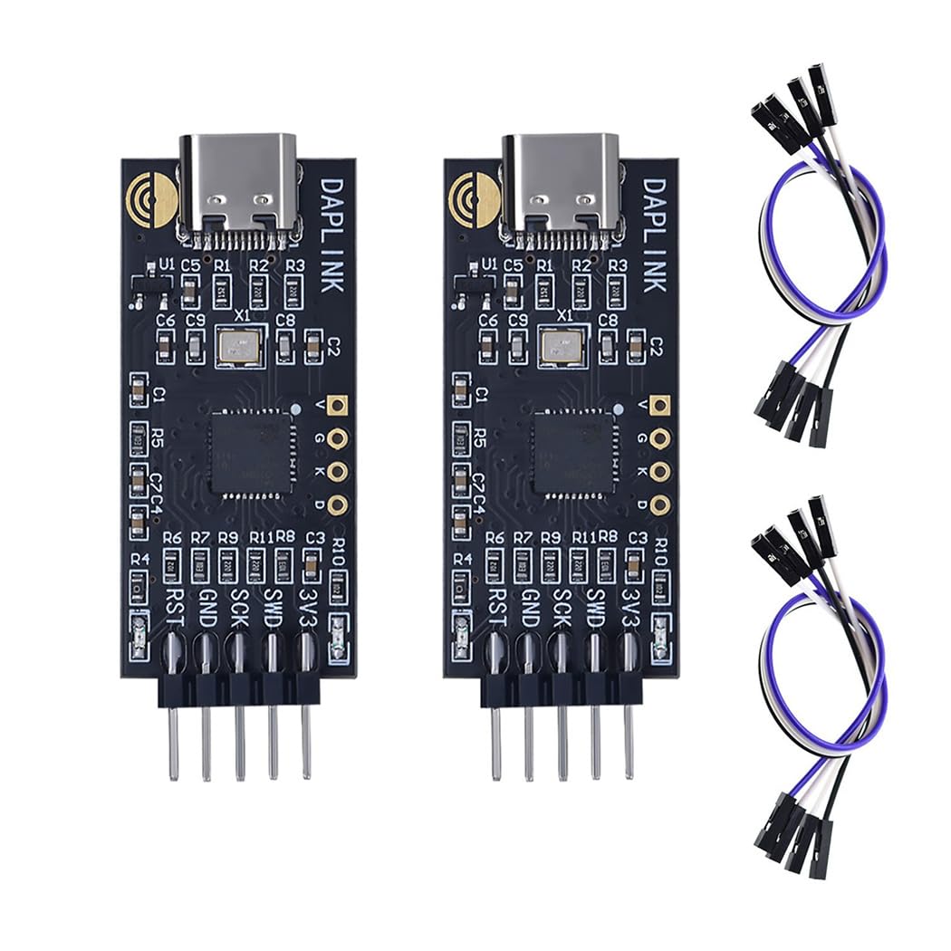 Hailege DAPLINK Burner Simulation Download Support Most Cortex-M Chips SWD Virtual Serial Port Replace CH340 CP2102 STLINK STM32 Burner PL2303 USB to TTL 5 V USB C Power