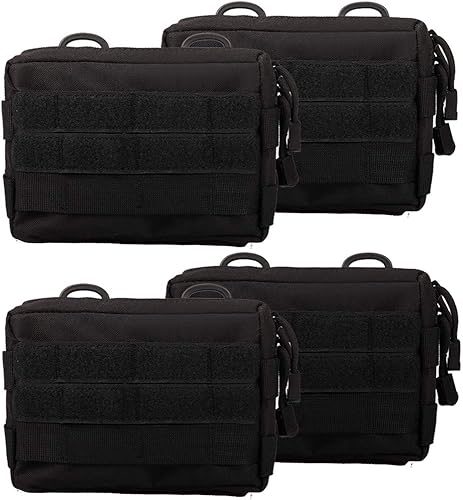 Miniatura 10 de MOLLE Pouches - Paquete de 2 bolsas tácticas compactas resistentes al agua para dispositivos utilitarios EDC bolsa