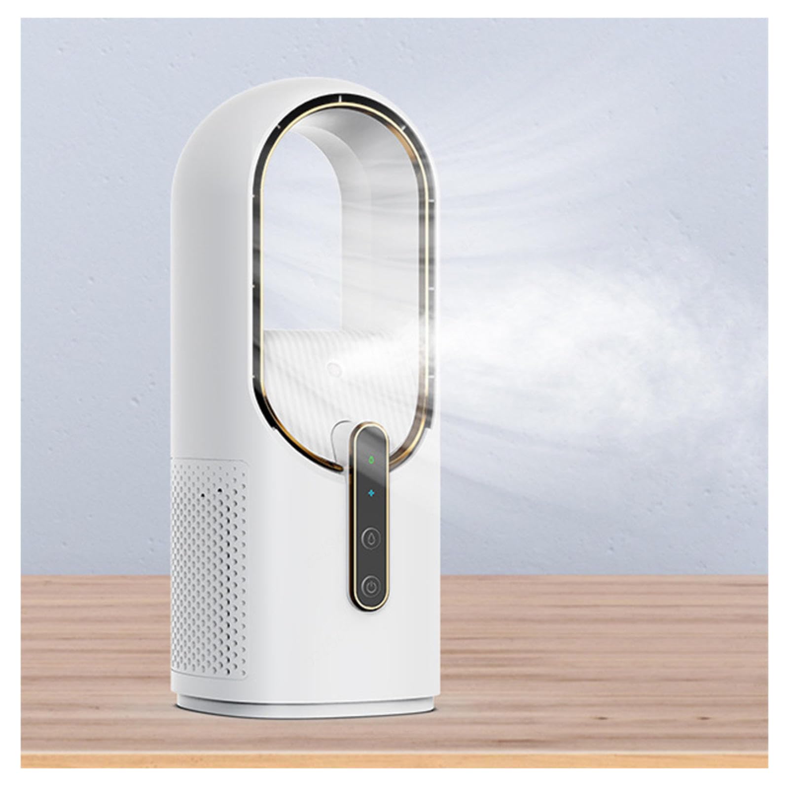 VVLXRIC Portable Air Conditioner Fan ， USB Rechargeable, With Humidifier Portable Cooling Fan Comfortable Experience Fan For Bedroom ， Safer For Children