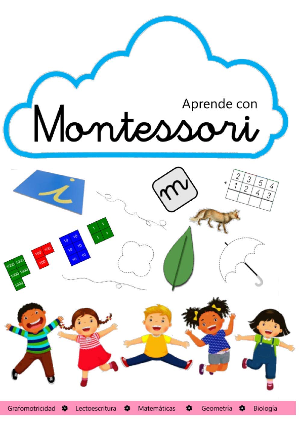 Aprende con Montessori: Libro de actividades