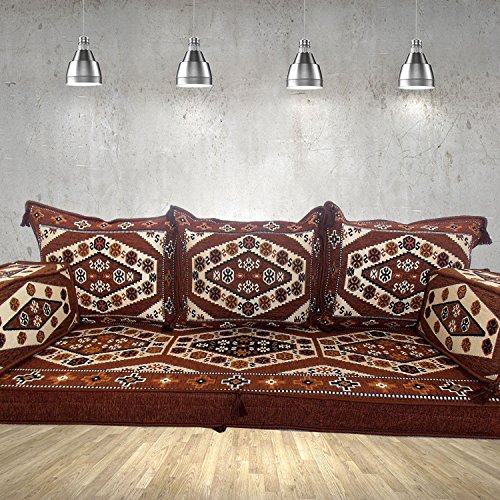 Spirit Home Interiors Bodencouch Sitz Boden Sitz Sofa Boden Couch Ecksofa Eckcouch Teppich – Bild 3