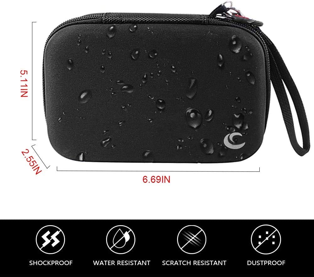 Comecase - Caja organizadora de batería Dura para 48 Pilas AA C D 9 V, Color Negro