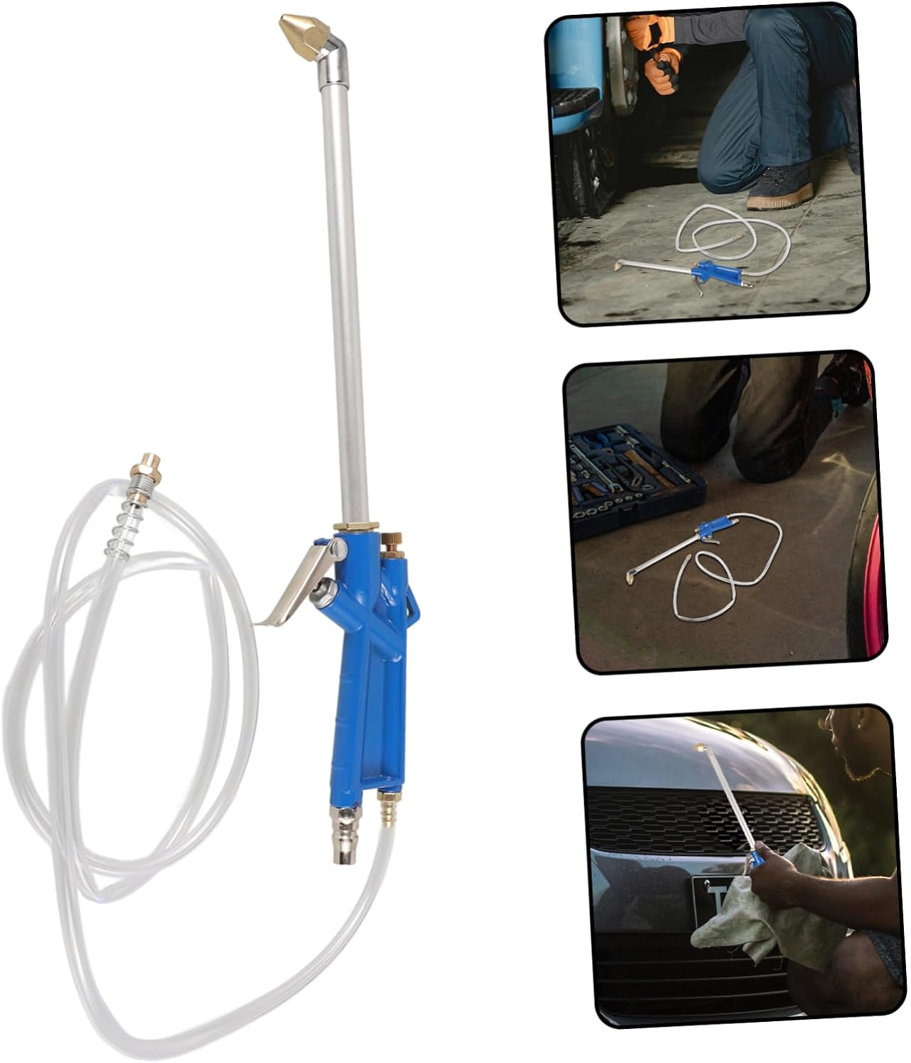 Alipis Engine Cleaning Gun Car Water Cleaning Sprayer Air Engine Nozzle Long Reach Tool
