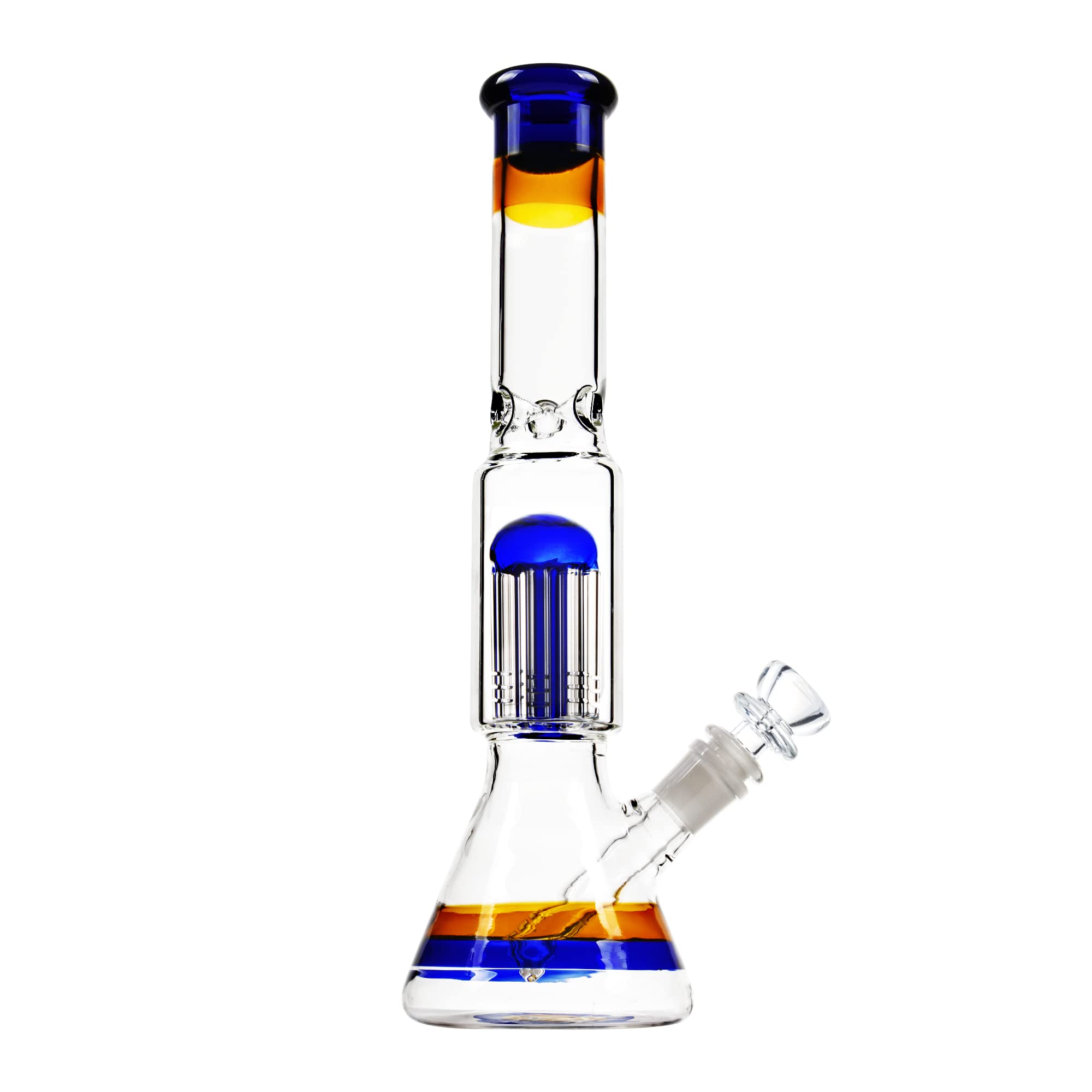 Bong En Verre Reanice 30cm - Pipe à Eau 14mm - Filtration Multicouche - Verre Borosilicate Solide
