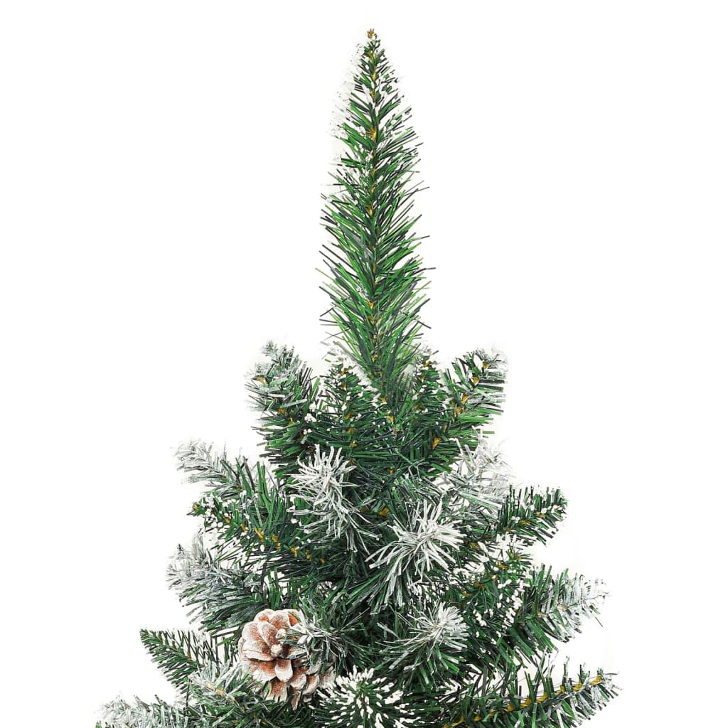 Albero Di Natale Con Luci,Albero Di Natale Foltoalbero Di Natale Artificiale Sottile Con Base 150 Cm Pvc Adatto Per Ingresso, Festa, Cortile, Giardino, Hotel, Negozio