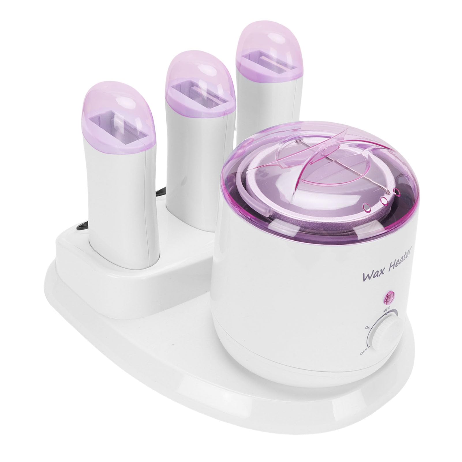 Matybobe Scaldacera 4 in 1 Anti Scottatura 3 Roll On Scaldacera Vaso Singolo Coperchio Trasparente 220W Uso Domestico (Spina europea 220 V)