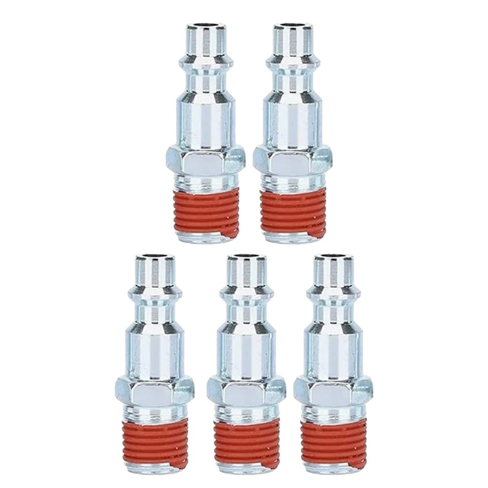 Padgcnor Men's One Color Air Line Connectors 5Pcs 1/4 Inch External Thread Pneumatic Quick Coupling Connector Air Line Fitting Hose Compressor Release Connectors