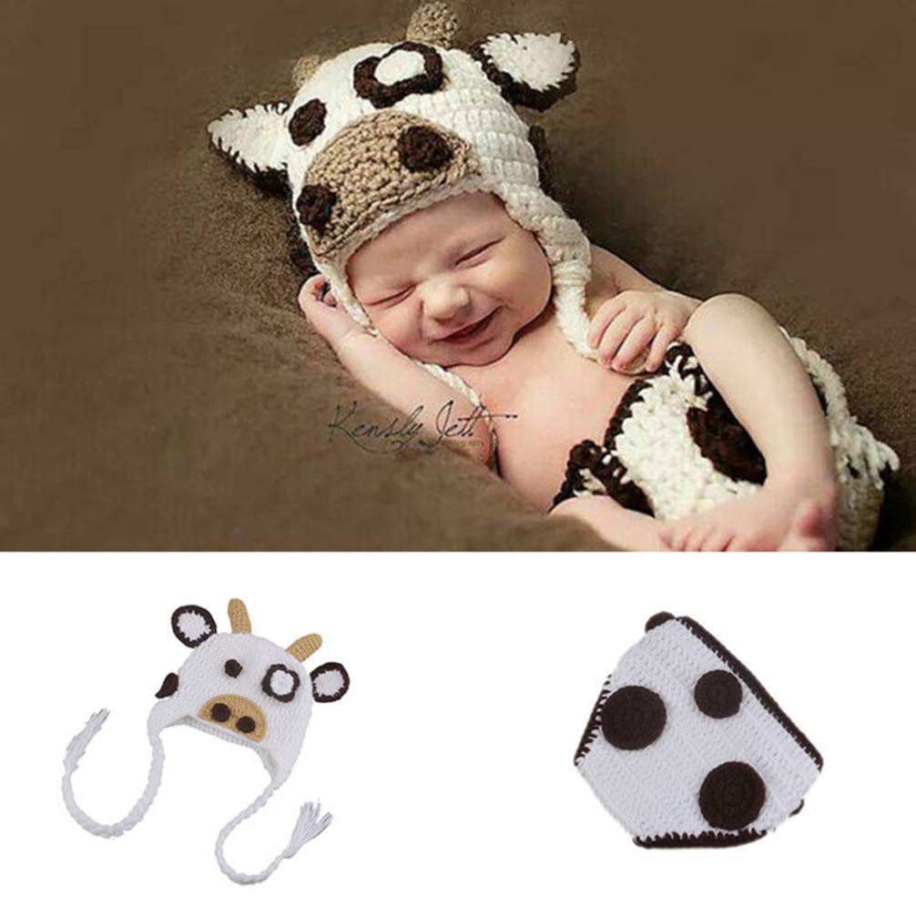 2Pcs Newborn Baby Costume Lovely Adorable Hat Pants Photo Props Baby Outfits for Party Photography Photo Shoot