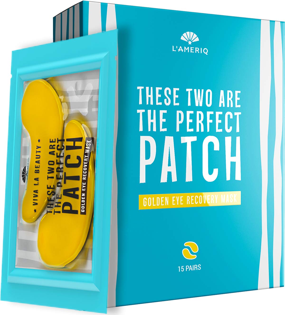 Under Eye Patches 24K Gold Under Eye Mask Reduces Wrinkles Fine Lines Removes Dark Circles Collagen Under Eye Pads Natural Anti-Aging Bags Puffiness Treatment Gel Pads