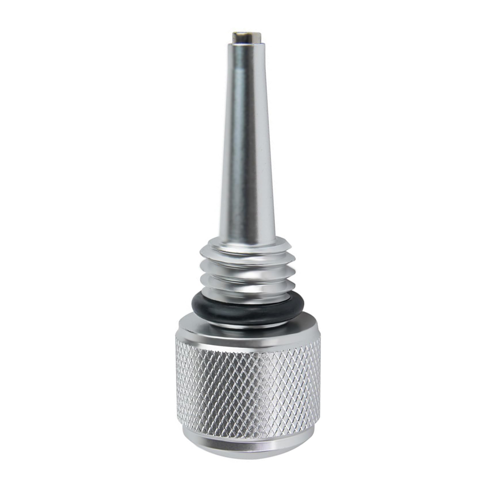 55201 Magnetic Oil Dipstick for Inverter Generators, Silver Aluminum Magnetic Oil Dipstick with M18-2.5 Threading, Compatible with Wen/Predator/Yamaha