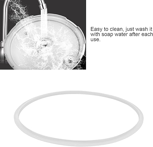 Miniatura 7 de O de sellado de silicona, 5 piezas de sellado eficiente, olla a presión flexible y duradera para olla a presión para tapa de olla a presión (7.1 in)