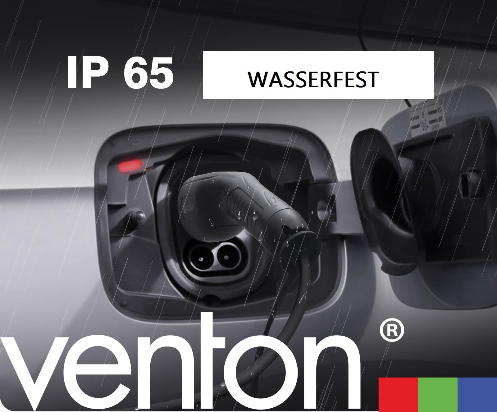VENTON Kabel do ładowania typu 2 22 kW 5 m do samochodu elektrycznego – 32 A, 3-fazowy, kabel do ładowania EV, typ 2 na typ 2, kabel do ładowania E do samochodu ściennego i kolumny ładującej
