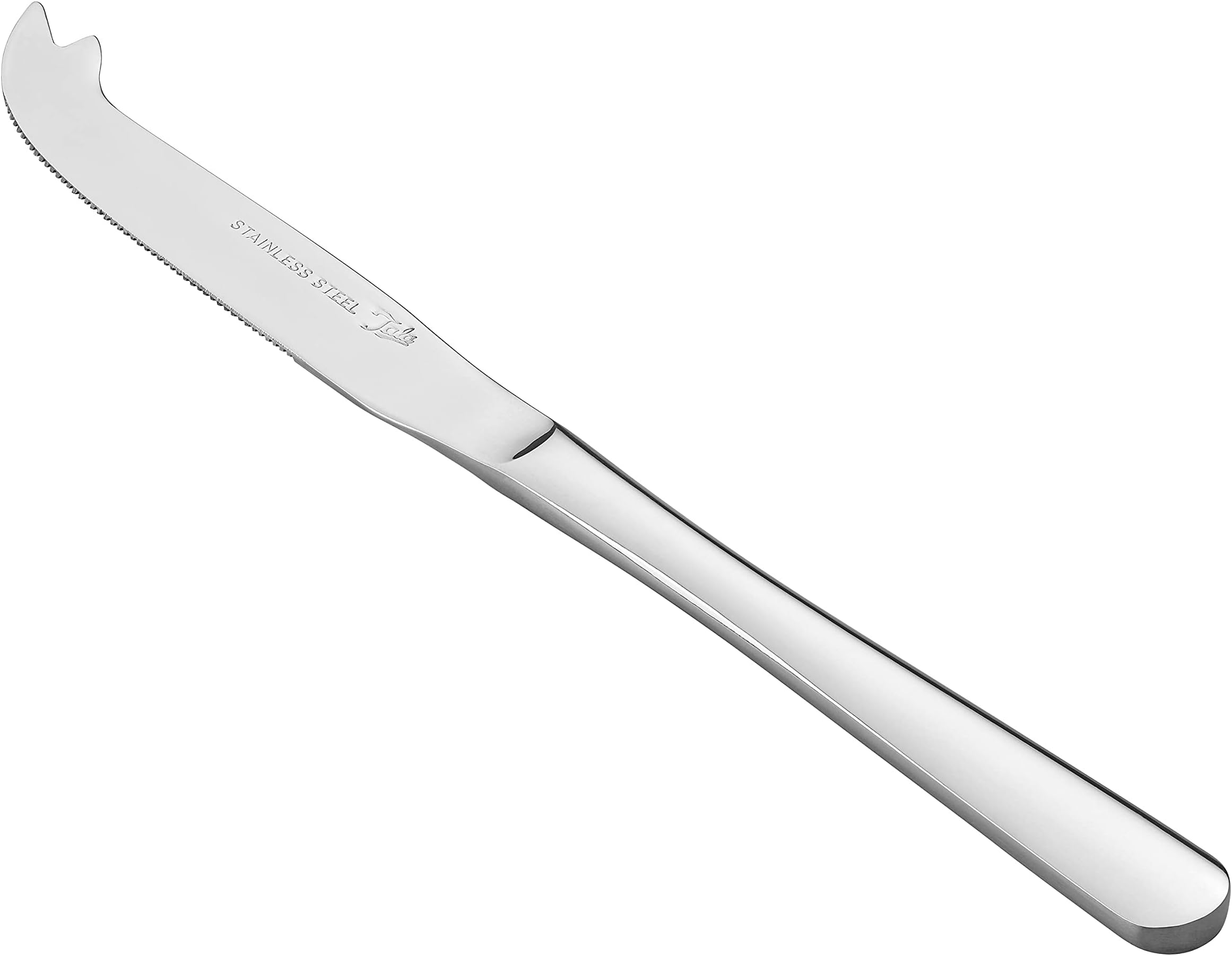 Tala Performance Stainless Steel Cheese Knife, Premium Mirror Polish Finish, Ideal for Soft & Hard Cheeses, Ergonomic Handle, Dishwasher Safe, Metallic Silver