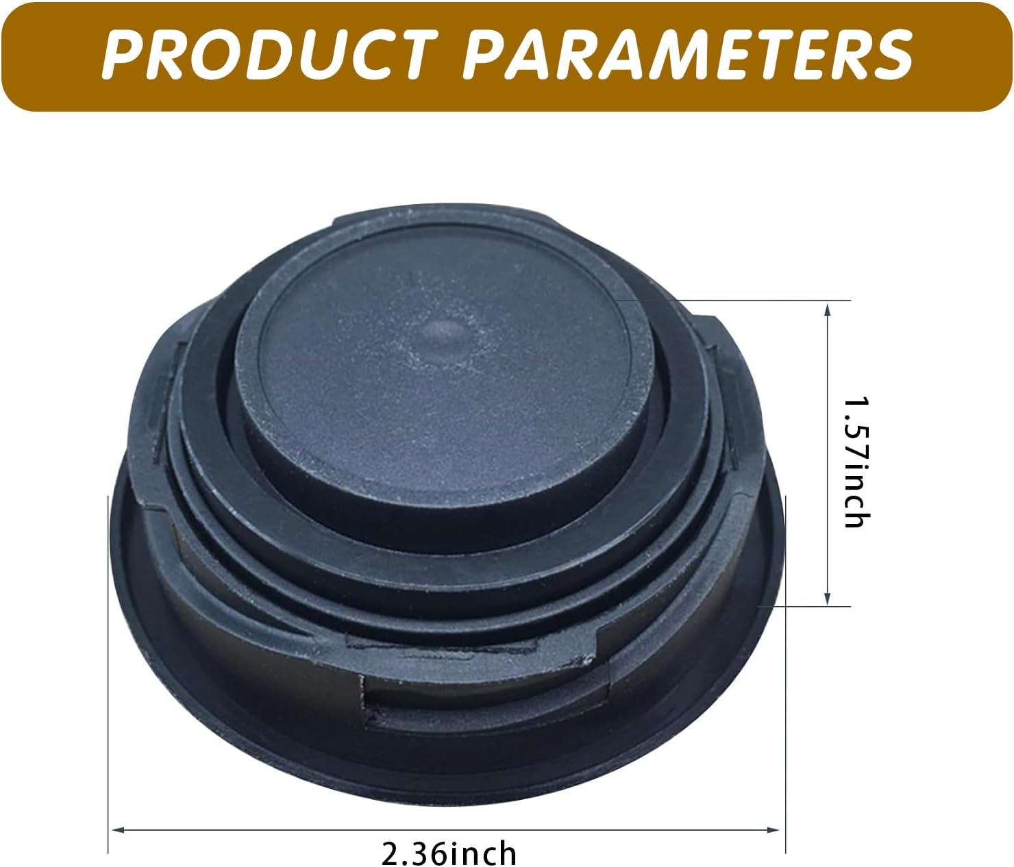 ijuicy 06K103485C Engine Oil Filler Cap, 06K103485A Oil Filler Cap Replacement, Compatible with Beetle CC Passat 2012-2017 Jetta 2011-2017 (Black)